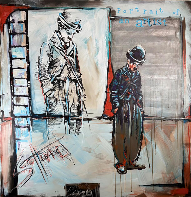 Charlie $2200 Acrylic on canvas. 40 X 40