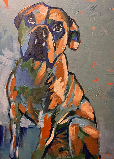 Lucy. Sold. 24 X 36" Acrylic on Canvas