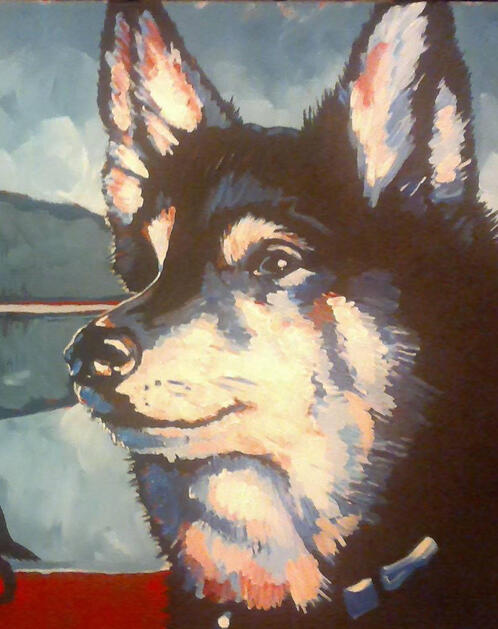 Trek. Sold. 24 X 36" Acrylic on Canvas