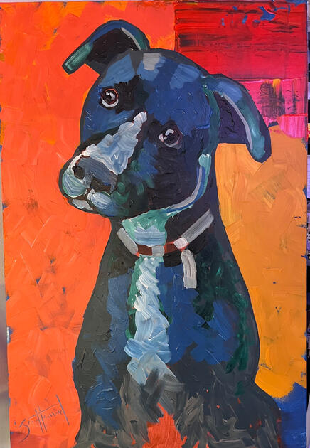 Oakley. Sold. 24 X 36" Acrylic on Canvas