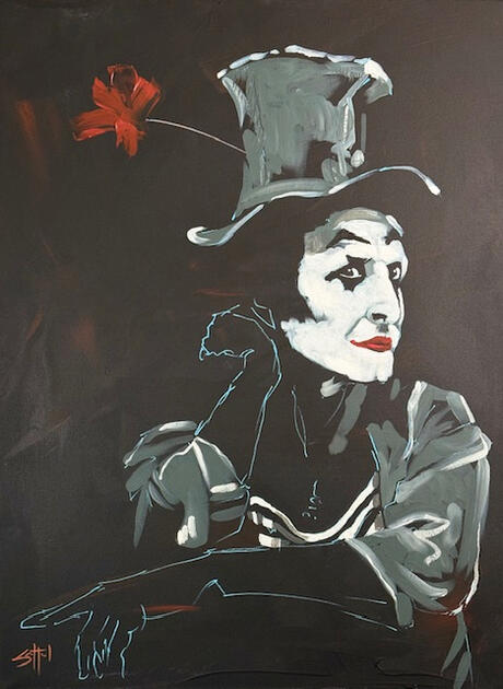 Bip. $2800. Acrylic on Canvas. 30 X 40 inches